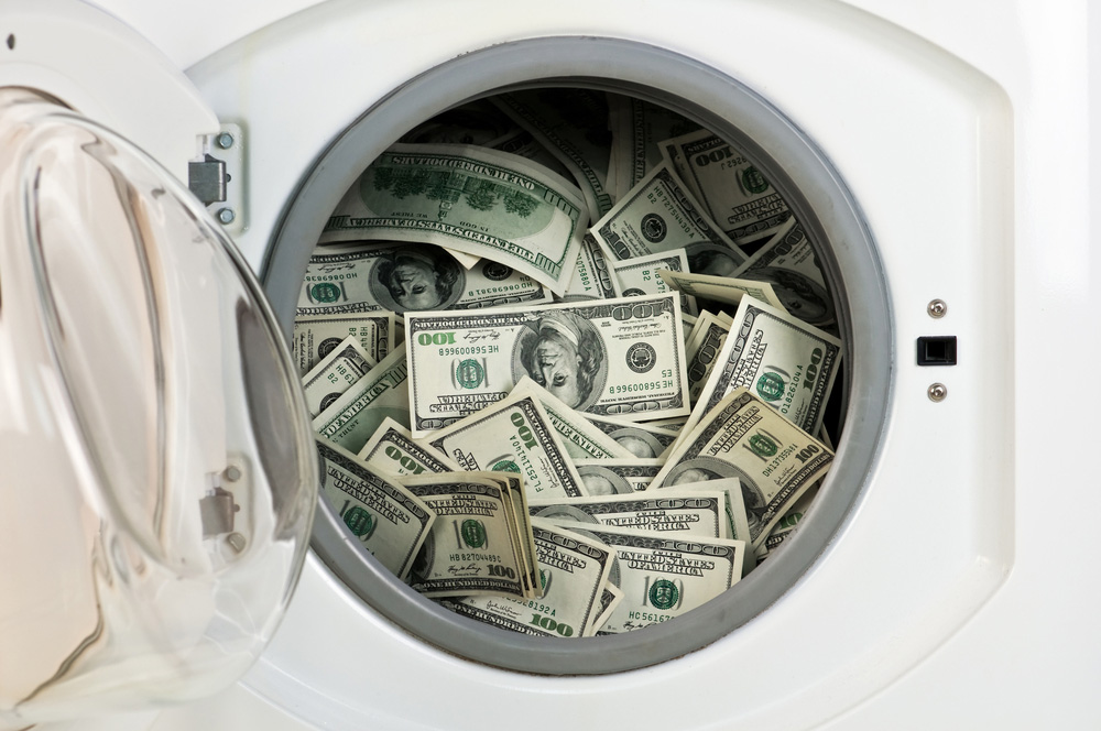 Money in washing machine