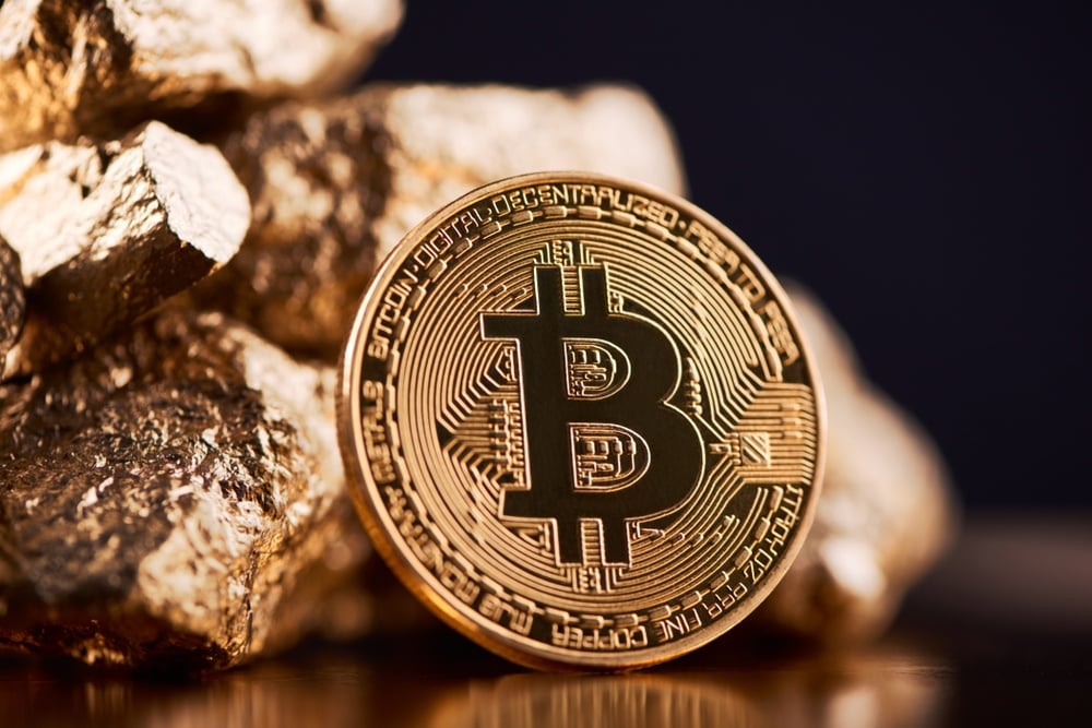 bitcoin gold rock