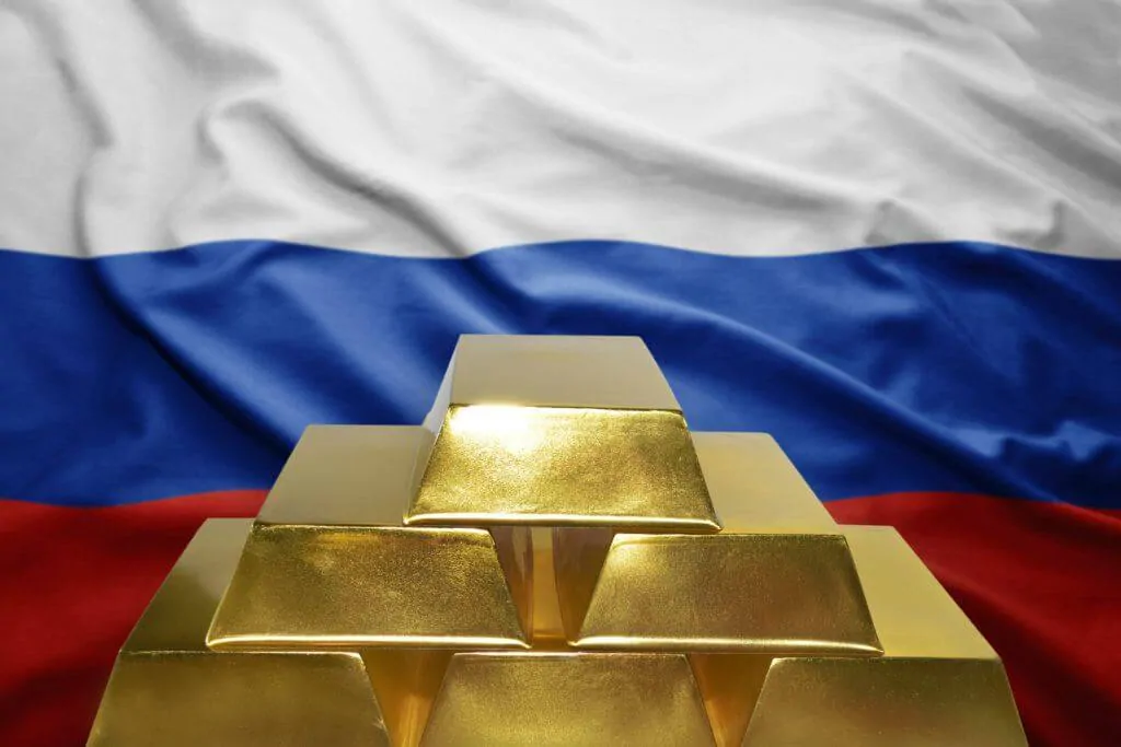 Russia, sanctions, gold stockpile