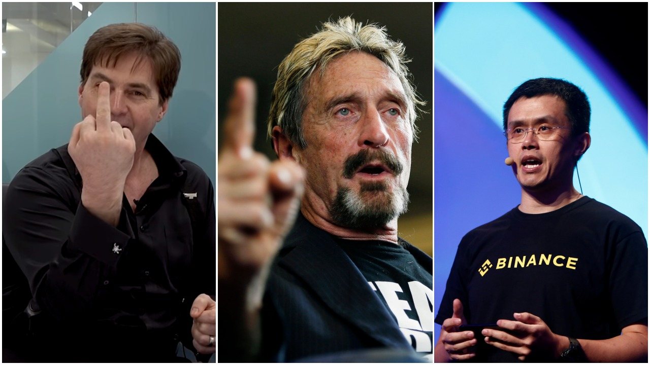Craig Wright Rages at 'Conman' John McAfee, 'Money Laundering' Binance