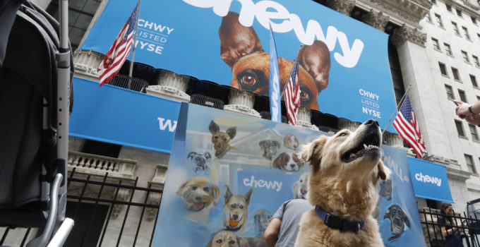 chewy ipo, stock