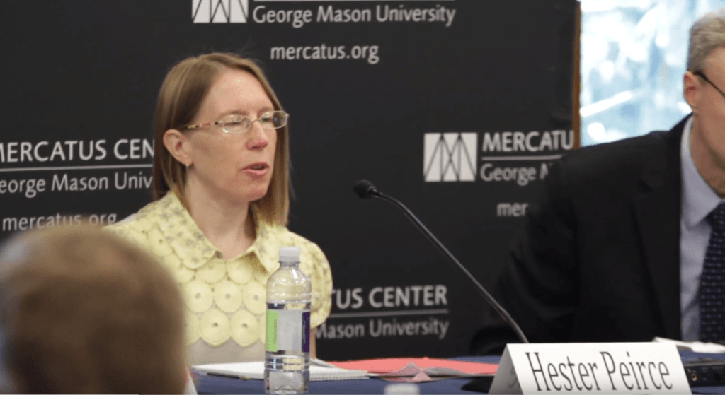 Bitcoin ETF, Hester Pierce, Crypto Mom
