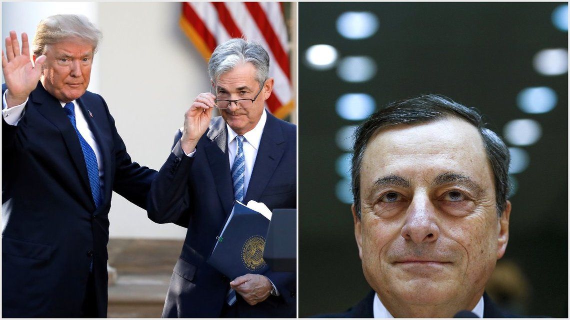 Trump, Powell, Draghi