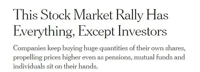 new york times article on stock buybacks