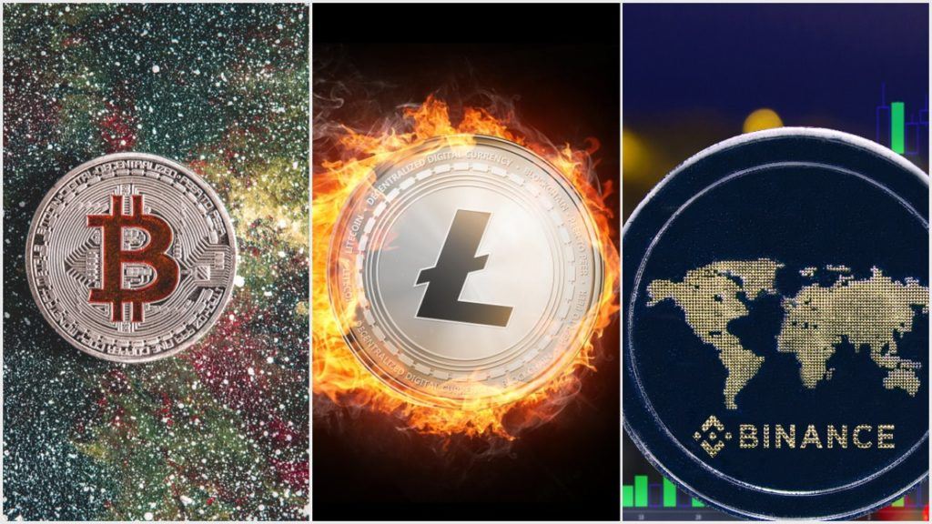 bitcoin, Litecoin, Binance