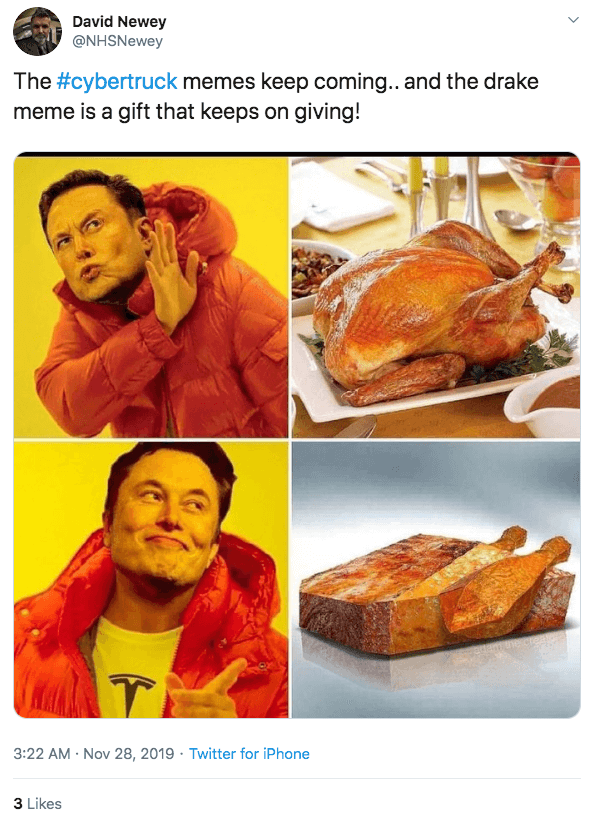 Elon Musk Thanksgiving turkey