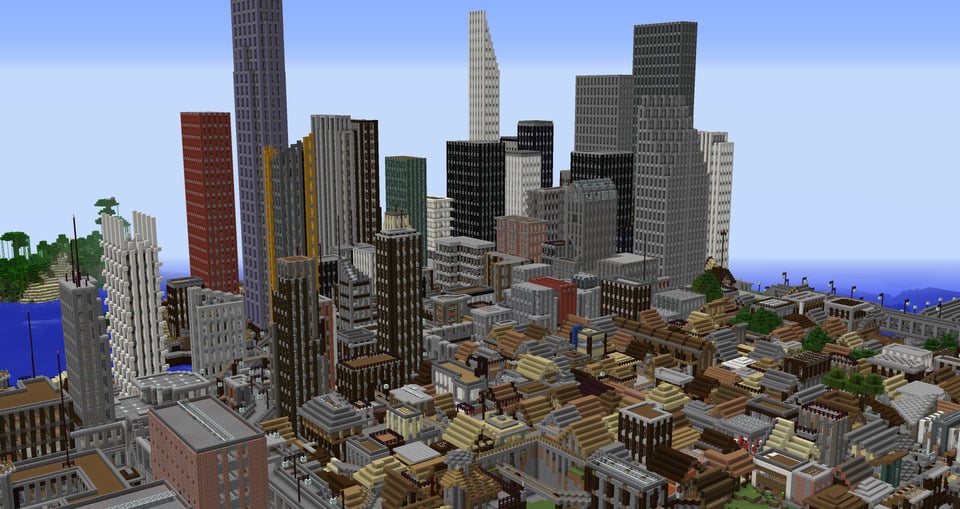 This Gamer's Massive Minecraft City Build is an Incredible 5Year Effort