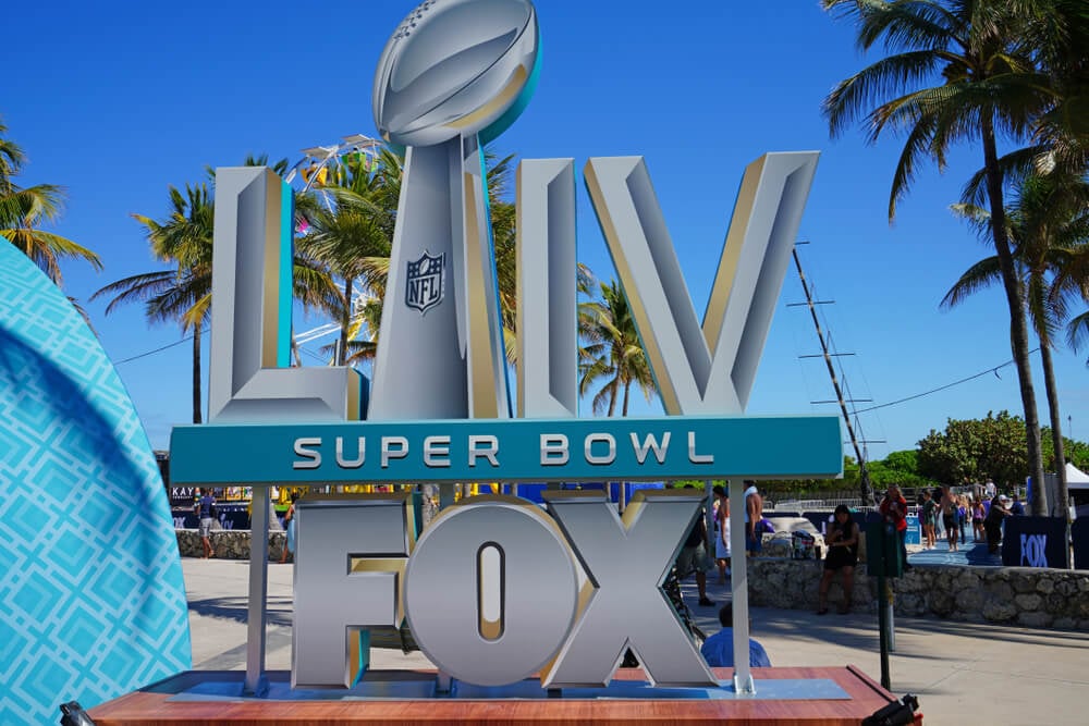 Super Bowl LIV sign