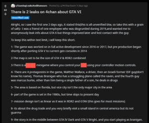 Grand Theft Auto 6 Details Leak - But Should You Believe Them?