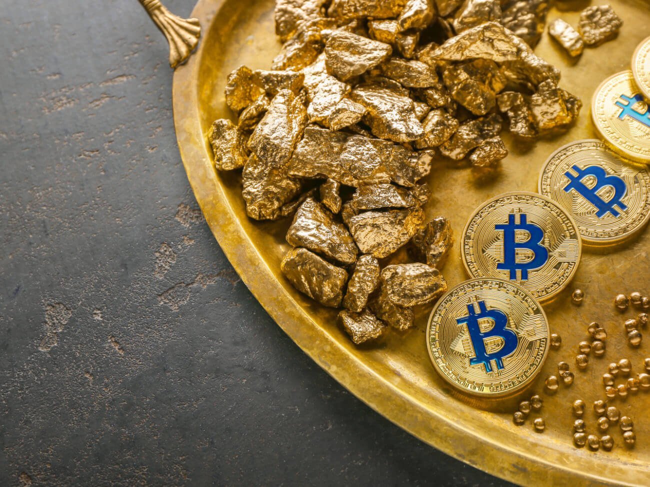 bitcoin price, gold price