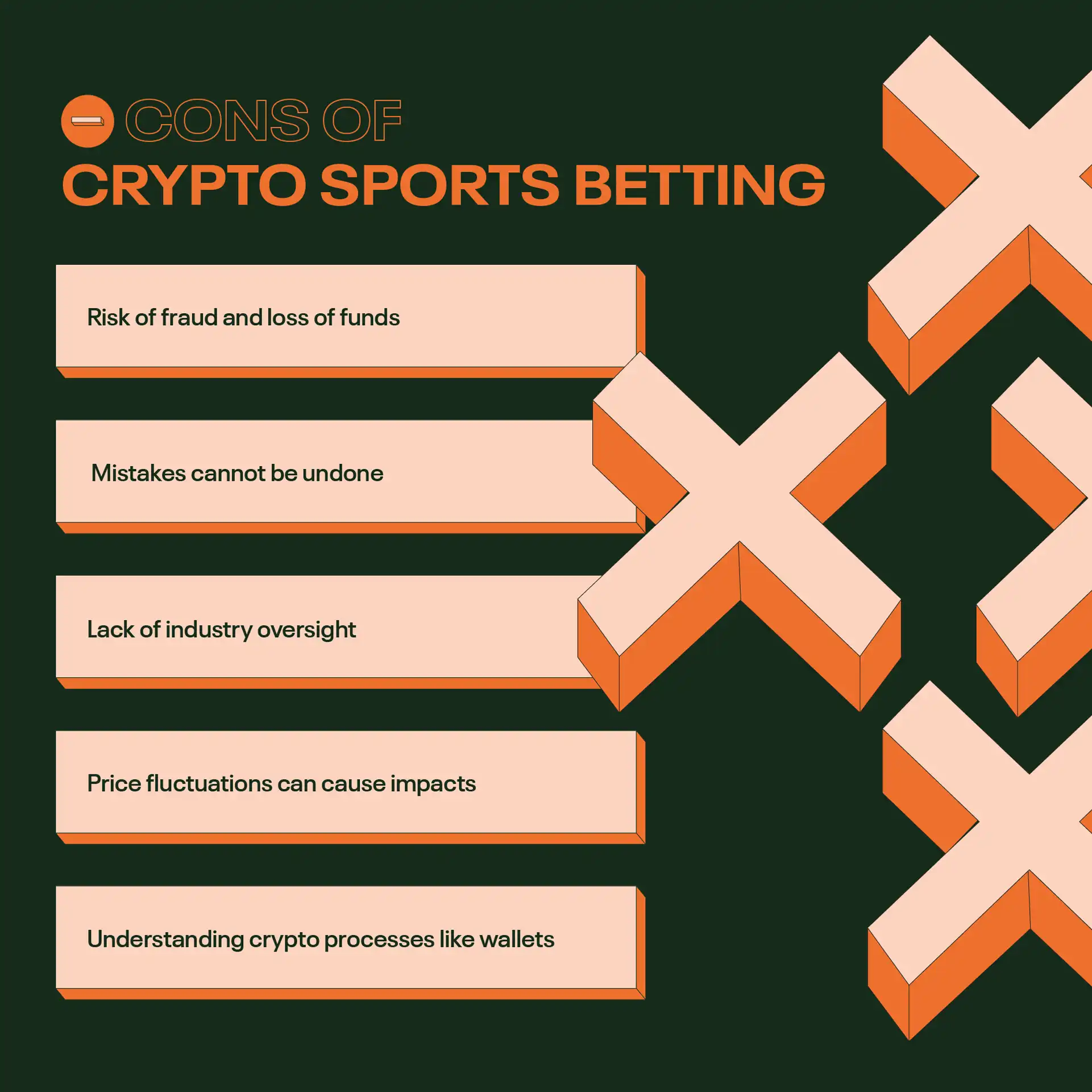 Crypto sports betting cons