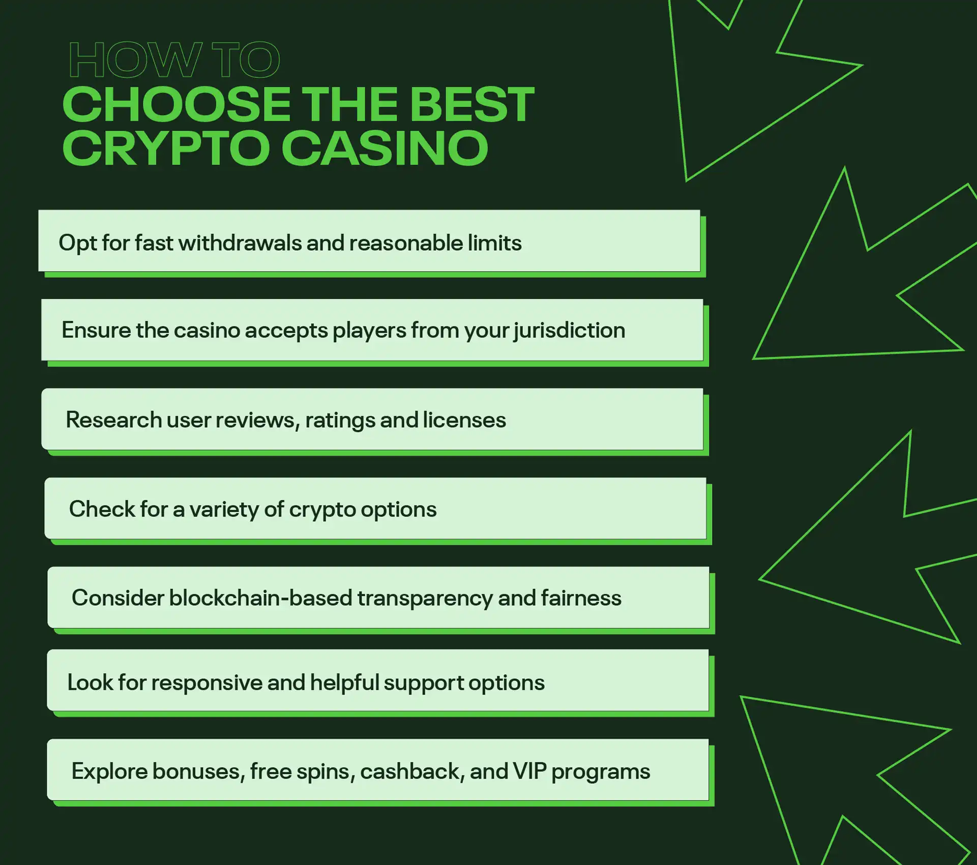 How to choose a crypto casino