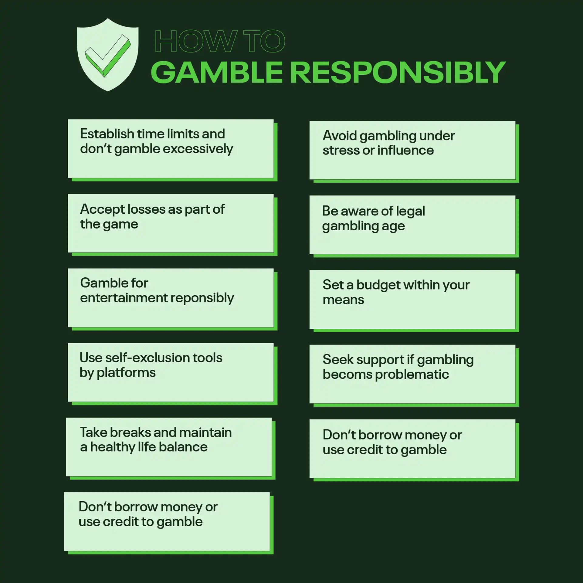How to gamble responsibly