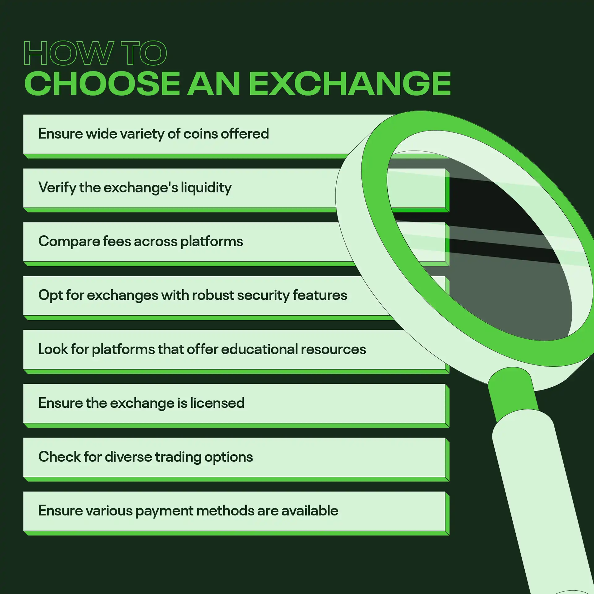 How to choose a crypto exchange