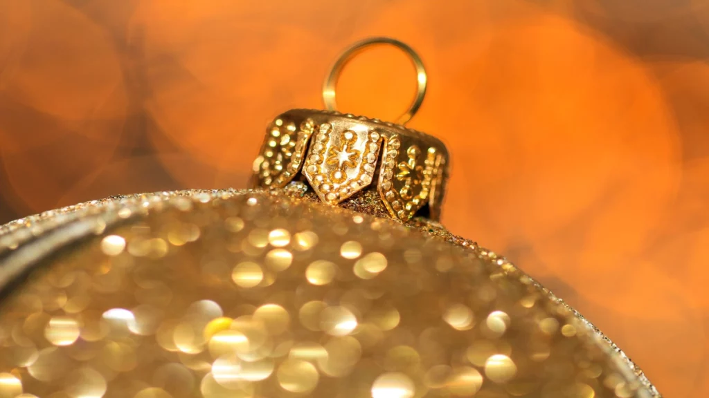 Gold bauble.