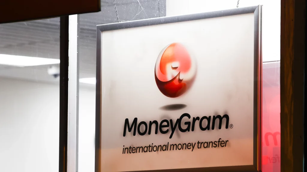 MoneyGram stand.