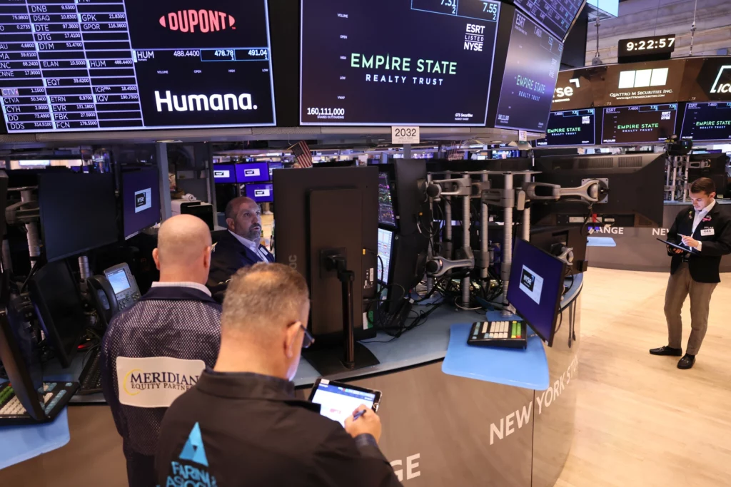 New York Stock Exchange trading floor.