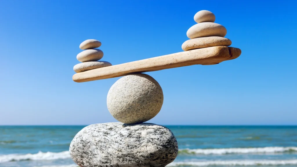 Rock balance indicating WazirX.