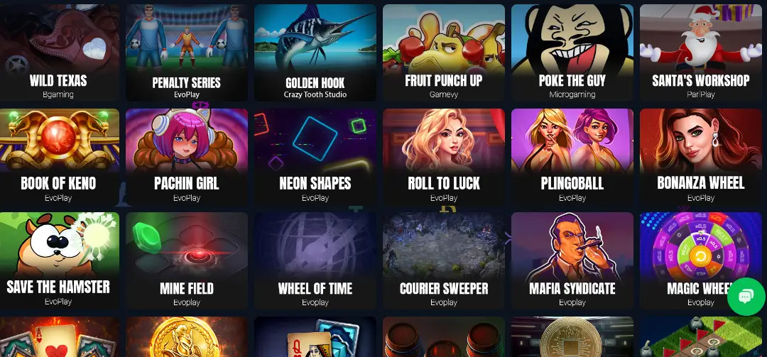 CCN.com screenshot of jackbit casino instant games