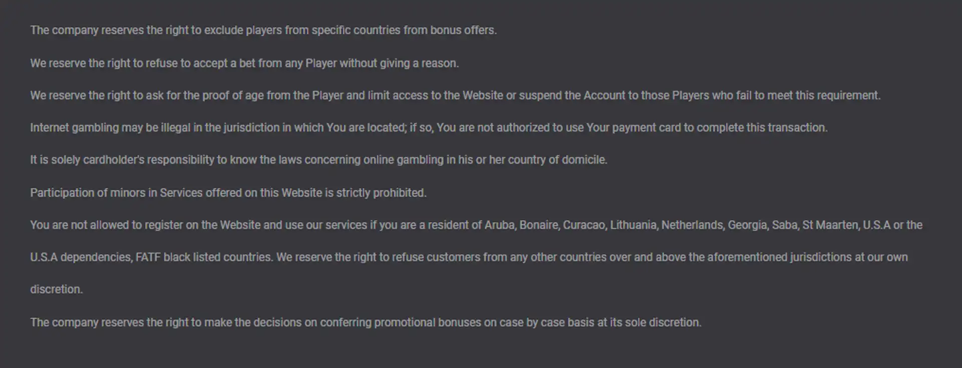 CCN.com screenshot of Mystake T&C