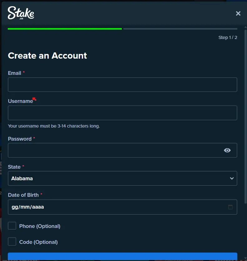 CCN.com screenshot of stakes.us sign up form