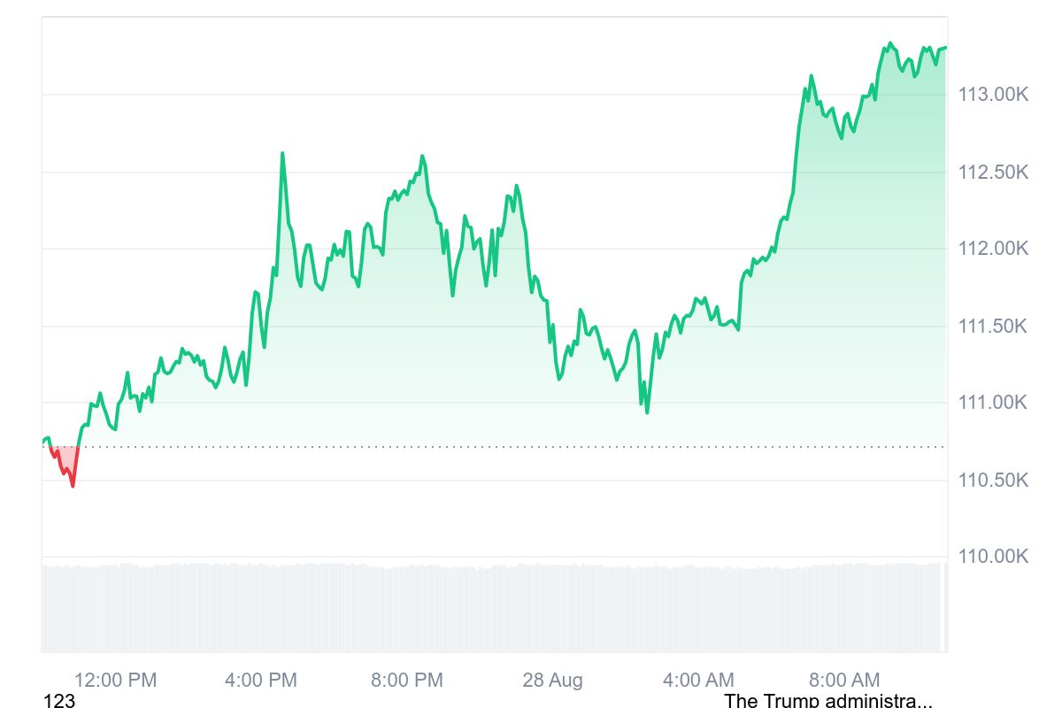 Bitcoin price performance