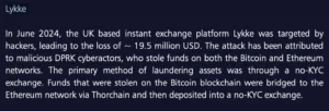 Cryptoasset heist | Source: OFSI Crypto Assets