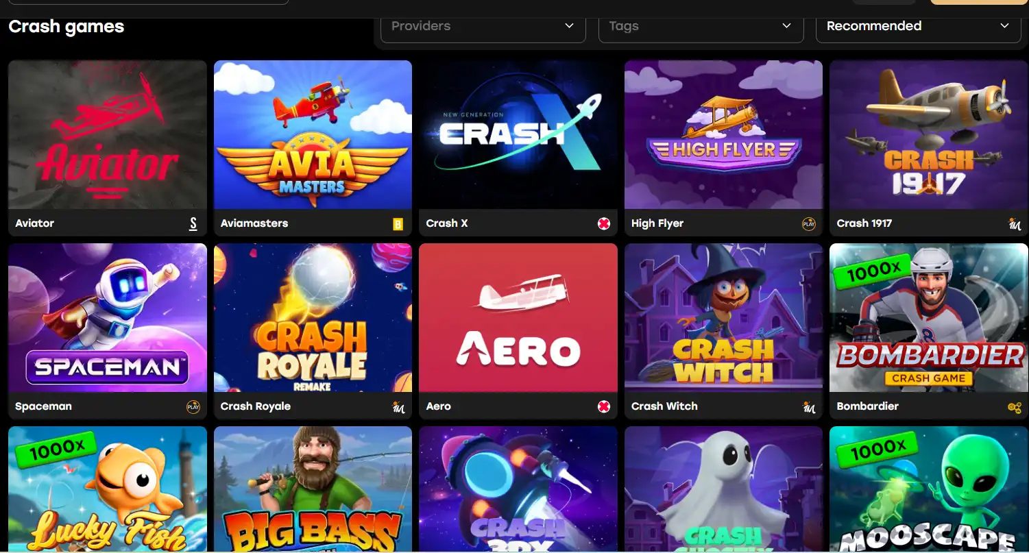 CCN.com screenshot of fairspin crash games