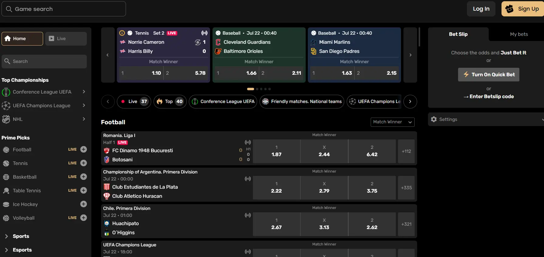 CCN.com screenshot of fairspin sportsbook