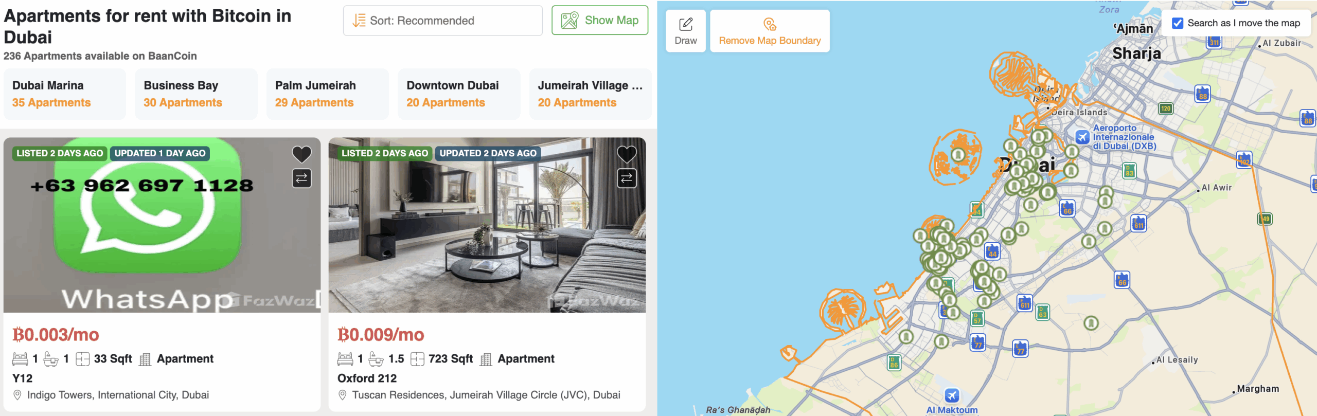 House payable with Bitcoin in Dubai