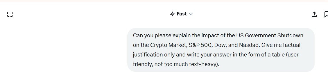 Question to Grok