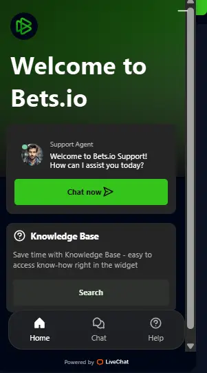 CCN.com screenshot of bets.io live chat