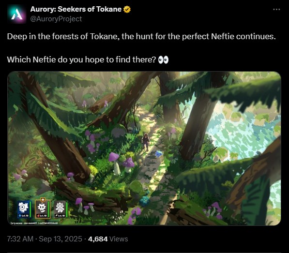Search for Nefties while exploring Tokane