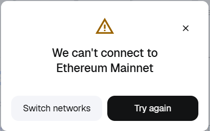 MetaMask outage