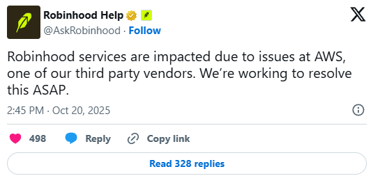 Robinhood announcement