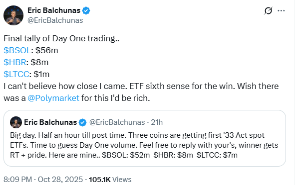 Final tally of Day One trading