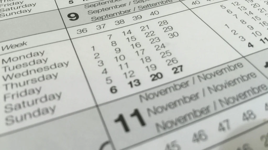 A calendar