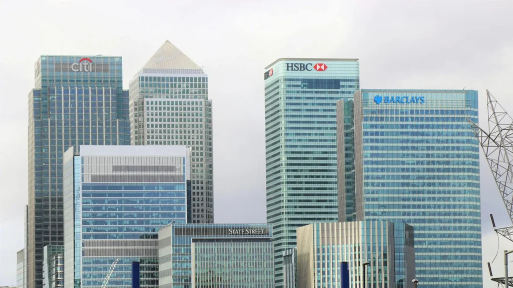 Citigroup's headquarters in Canary Wharf, London