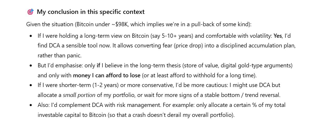 ChatGPT's conclusion