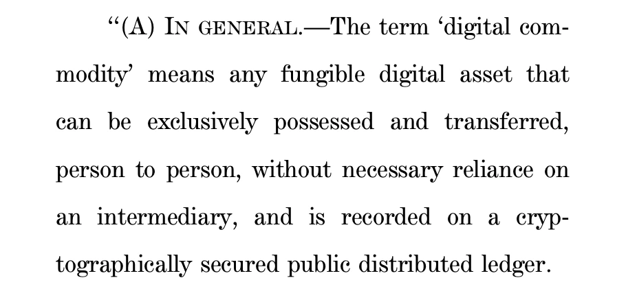 Crypto Market Structure Bill Draft| Source: Agriculture Senate