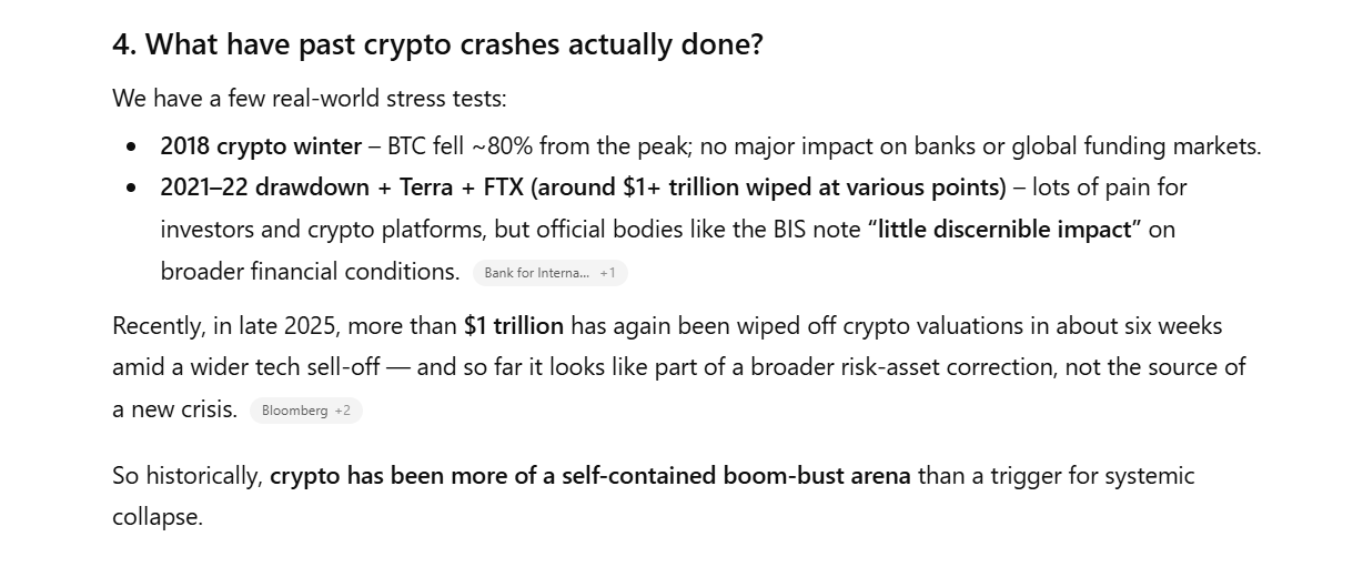 What past crypto crashes reveal, according to ChatGPT