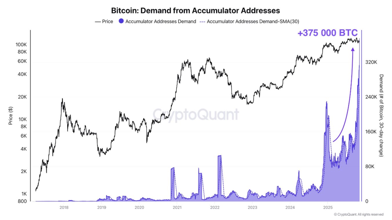 BTC accumulator addresses.