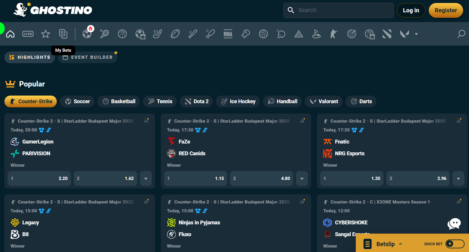 CCN.com ghostino casino review sportsbook screenshot