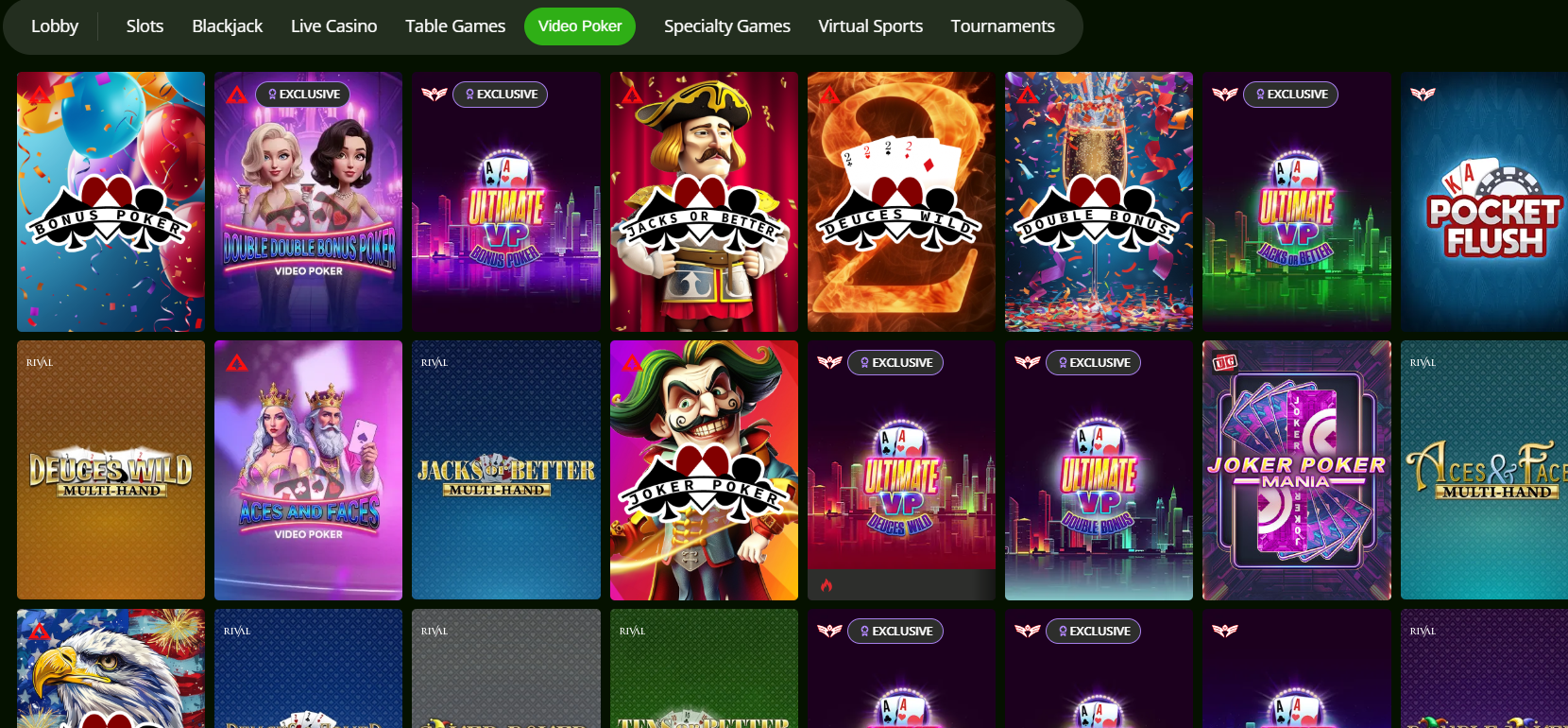 CCN.com review wildcasino.ag videopoker screenshot
