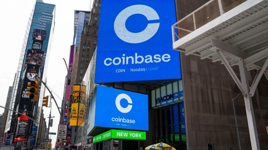 Coinbase banner.