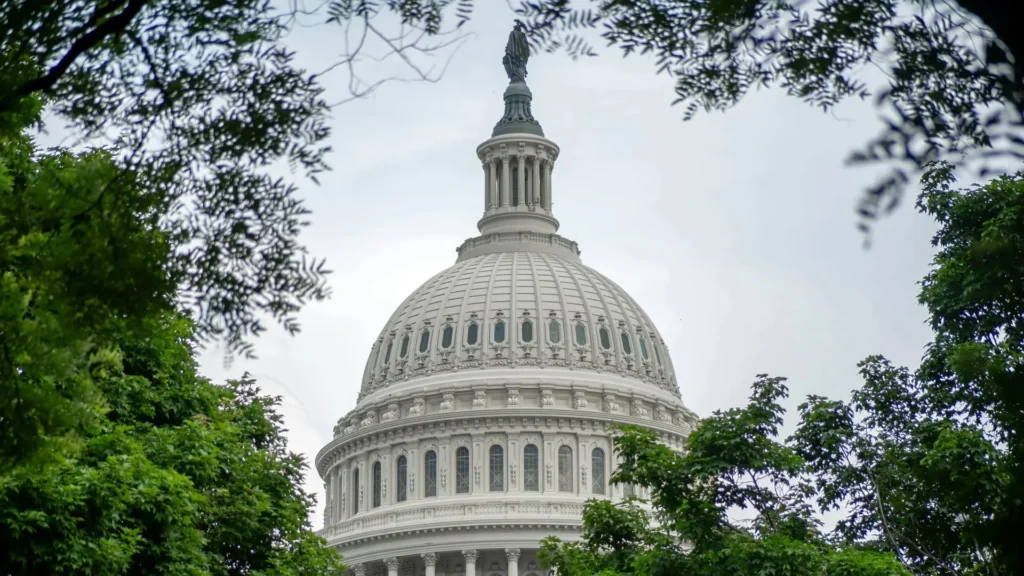 The US Capitol building.