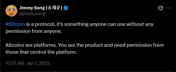 Bitcoin is a protocol.