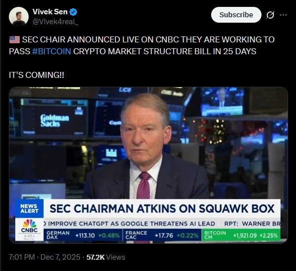 Market Structure Bill Chair Atkins