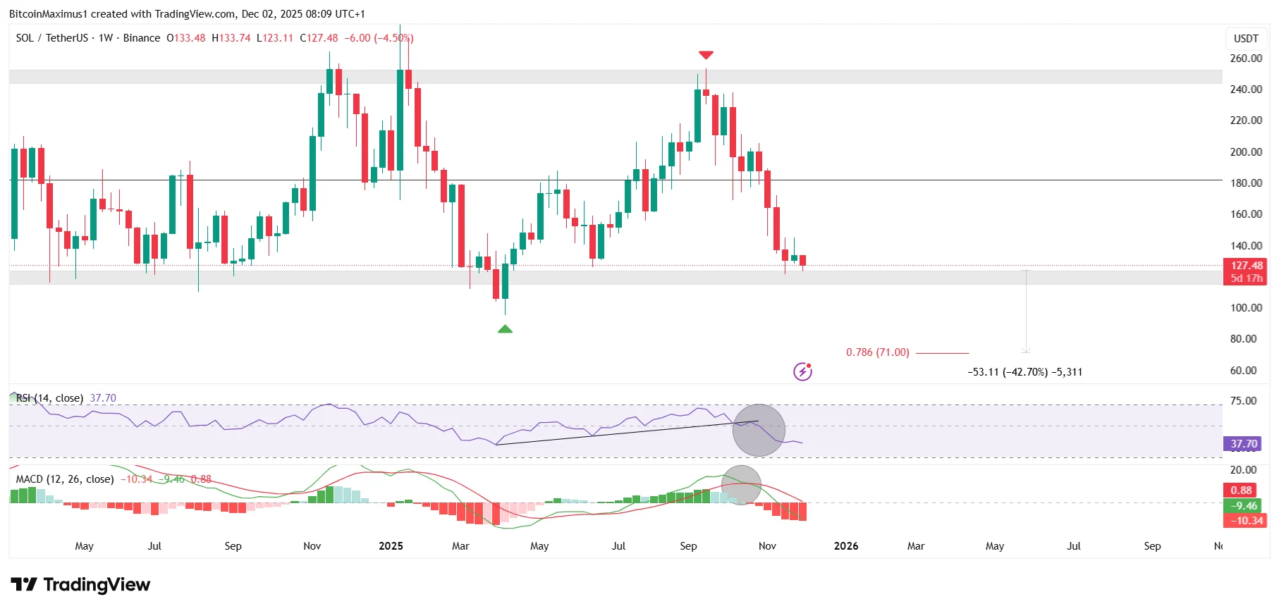 Why Is SOL Going Down And Can it Crash Another 40%?