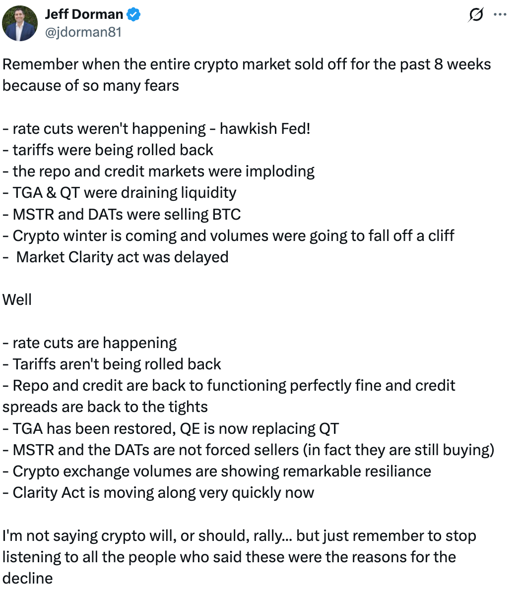 Crypto market analysis